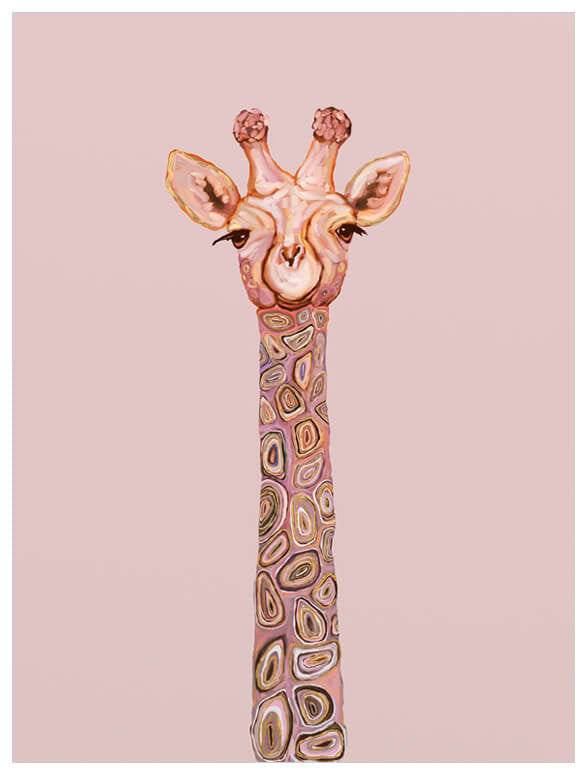 Agate Giraffe Wall Art-Wall Art-Jack and Jill Boutique