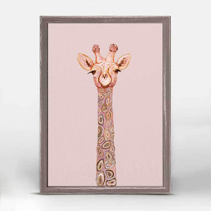 Agate Giraffe - Mini Framed Canvas-Mini Framed Canvas-Jack and Jill Boutique