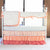 Alexa's Girl Baby Bedding - Gold Dots with Peach and Coral Waterfall Ruffled Skirt-Crib Bedding Set-Jack and Jill Boutique