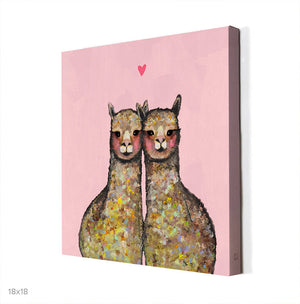 Alpaca Love - Pink Wall Art-Wall Art-Jack and Jill Boutique