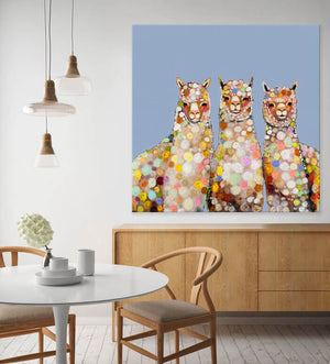 Alpaca Trio Wall Art-Wall Art-Jack and Jill Boutique