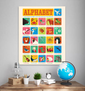 Alphabet Chart Wall Art-Wall Art-Jack and Jill Boutique