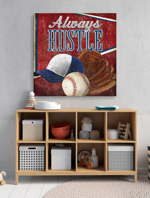 Always Hustle - Baseball Wall Art-Wall Art-Jack and Jill Boutique