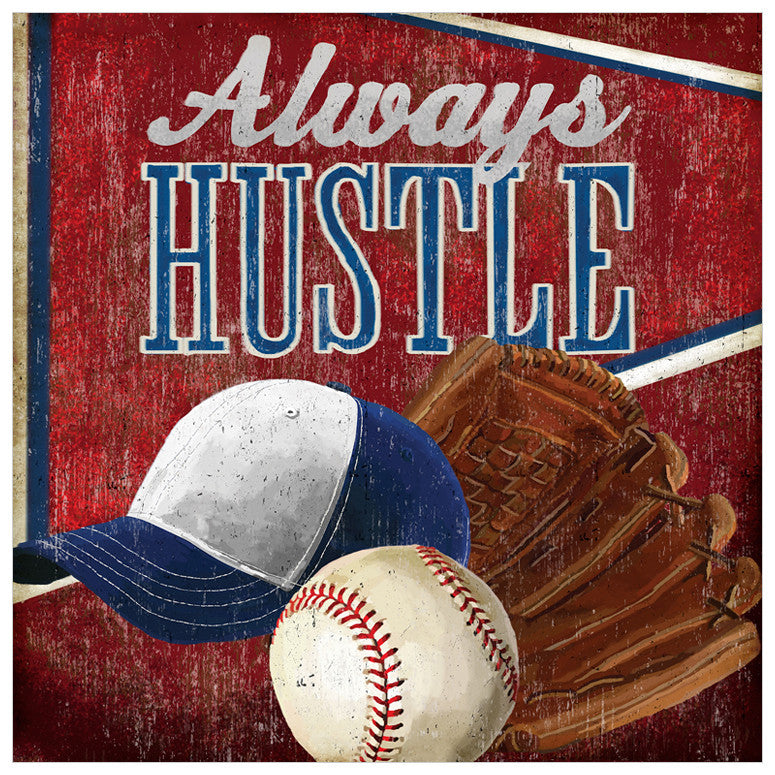Always Hustle - Baseball Wall Art-Wall Art-Jack and Jill Boutique