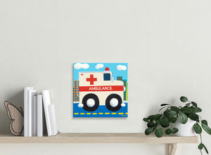 Ambulance Wall Art-Wall Art-10x10 Canvas-Jack and Jill Boutique