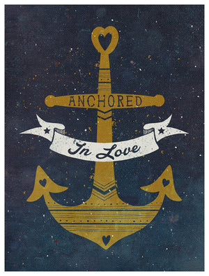 Anchored In Love Wall Art-Wall Art-Jack and Jill Boutique