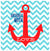 Anchored With Love Wall Art-Wall Art-18x18 Canvas-Jack and Jill Boutique