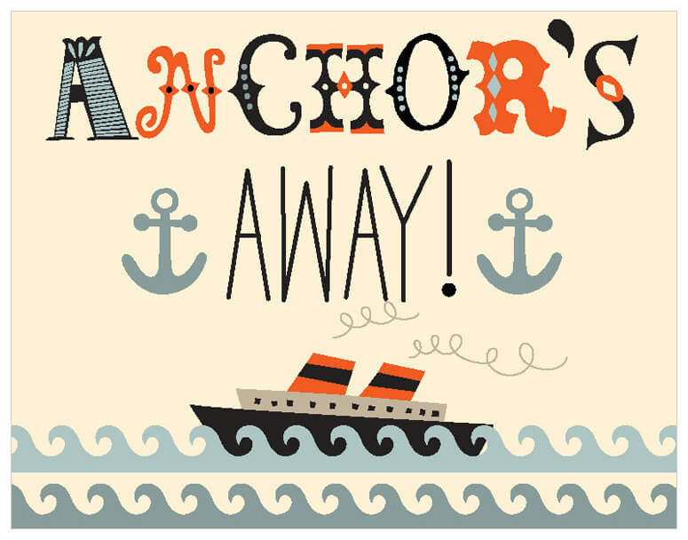 Anchors Away Ship Wall Art-Wall Art-Jack and Jill Boutique