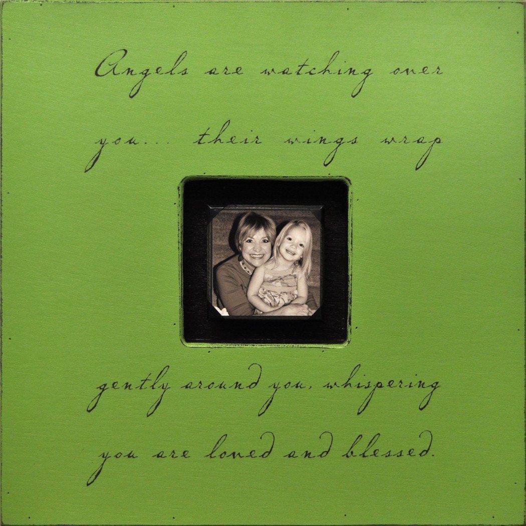 Handmade Wood Photobox with quote "Angels are Watching"-Photoboxes-Jack and Jill Boutique