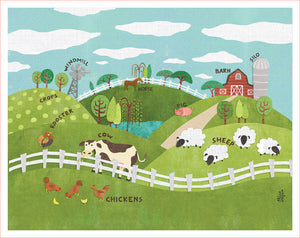 Animals On The Farm Wall Art-Wall Art-Jack and Jill Boutique