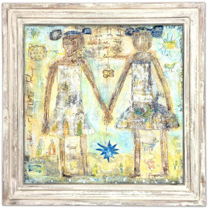 ART PRINT - Sisters-Art Print-36" x 36"-White Wash-Jack and Jill Boutique