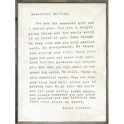 ART PRINT - LETTER FOR SOPHIE-Art Print-Jack and Jill Boutique