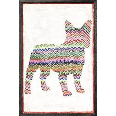 ART PRINT - FRENCHIE WITH ZIG ZAGS-Art Print-Jack and Jill Boutique
