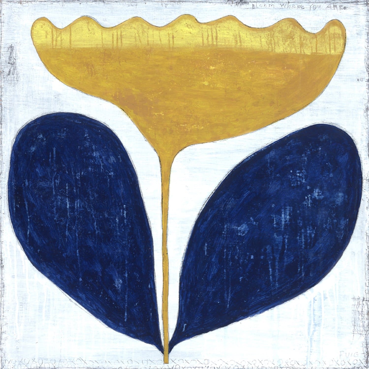 ART PRINT - Sunny Flower-Canvas Wall Art-Jack and Jill Boutique