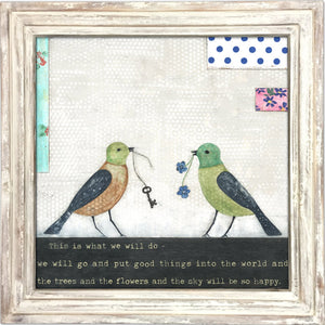 Art Print - This Is What We Will Do-Art Print-36" x 36"-Whitewash Frame-Jack and Jill Boutique