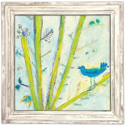 ART PRINT - BLUE BIRD LEFT-Art Print-Jack and Jill Boutique