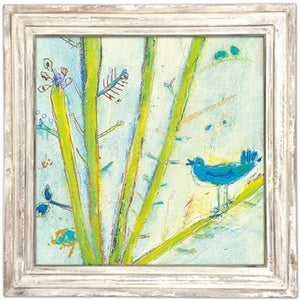 ART PRINT - BLUE BIRD LEFT-Art Print-Jack and Jill Boutique
