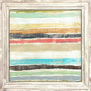 Art Print - Stripes-Art Print-36" x 36"-Whitewash Frame-Jack and Jill Boutique