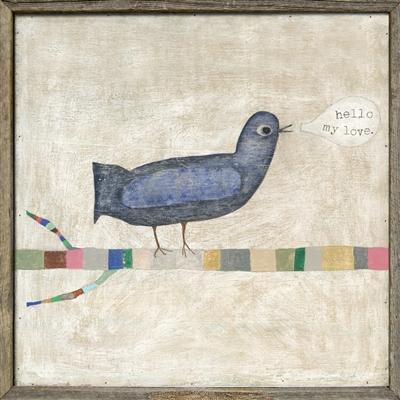 ART PRINT - HELLO MY LOVE (BIRD)-Art Print-Jack and Jill Boutique