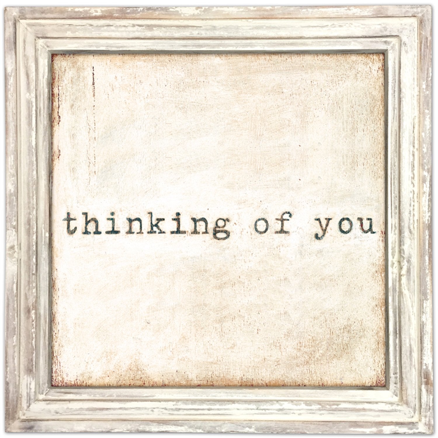 Art Print - Thinking of You-Art Print-36" x 36"-Whitewash Frame-Jack and Jill Boutique