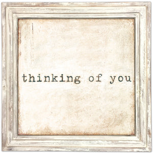 Art Print - Thinking of You-Art Print-36" x 36"-Whitewash Frame-Jack and Jill Boutique