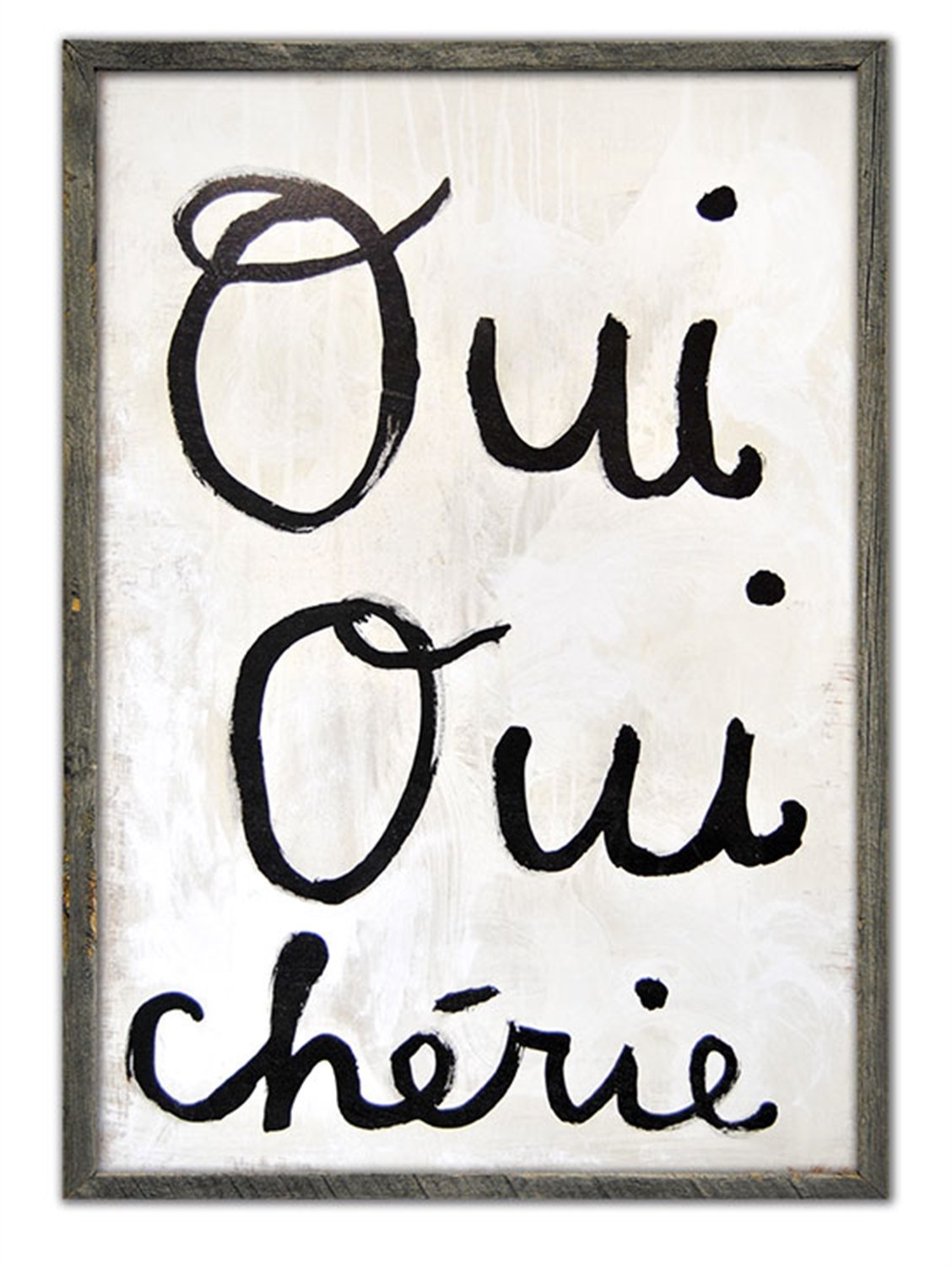 ART PRINT - OUI OUI CHÉRIE-Art Print-Grey Wood Frame-Jack and Jill Boutique