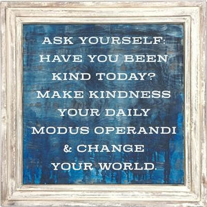 ART PRINT - ASK YOURSELF-Art Print-White Wash - 36" x 36"-Jack and Jill Boutique