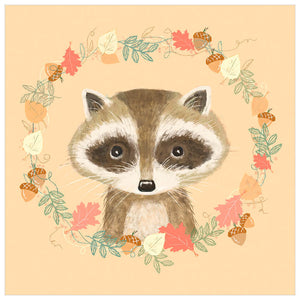 Autumn Raccoon Wall Art-Wall Art-Jack and Jill Boutique