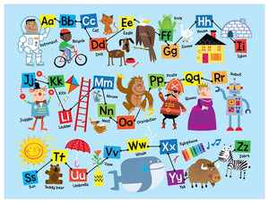 Awesome Alphabet Wall Art-Wall Art-Jack and Jill Boutique