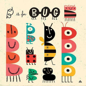 B is for Bug | Canvas Wall Art-Canvas Wall Art-Jack and Jill Boutique