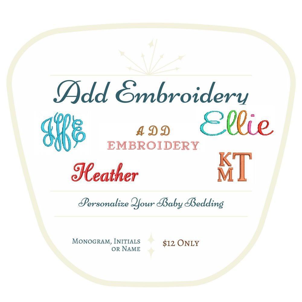 Baby Bedding Embroidery-embroidery-Jack and Jill Boutique