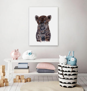 Baby Black Panther Portrait Wall Art-Wall Art-Jack and Jill Boutique