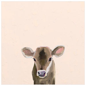 Baby Brown Cow Wall Art-Wall Art-Jack and Jill Boutique