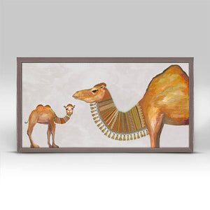 Baby Camel - Neutral Mini Framed Canvas-Mini Framed Canvas-Jack and Jill Boutique