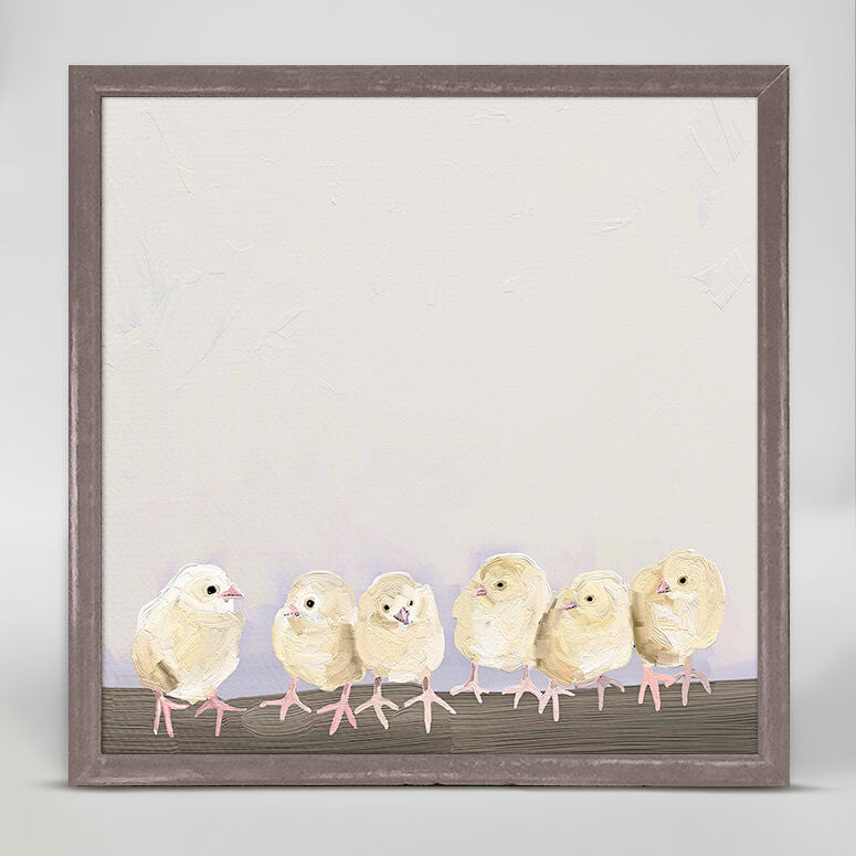Baby Chicks - Mini Framed Canvas-Mini Framed Canvas-Jack and Jill Boutique