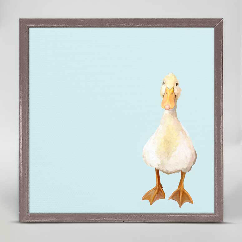 Baby Duck - Mini Framed Canvas-Mini Framed Canvas-Jack and Jill Boutique