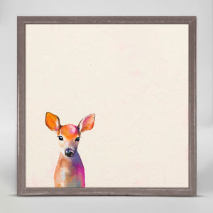 Baby Fawn Standing - Mini Framed Canvas-Mini Framed Canvas-Jack and Jill Boutique