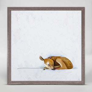 Baby Fawn - Mini Framed Canvas-Mini Framed Canvas-Jack and Jill Boutique