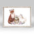 Baby Fox And Woodland Friends - Mini Framed Canvas-Mini Framed Canvas-Jack and Jill Boutique