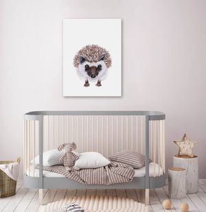 Baby Hedgehog Portrait Wall Art-Wall Art-Jack and Jill Boutique