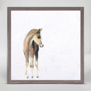 Baby Horse - Mini Framed Canvas-Mini Framed Canvas-Jack and Jill Boutique