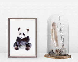 Baby Panda Portrait - Mini Framed Canvas-Mini Framed Canvas-Jack and Jill Boutique