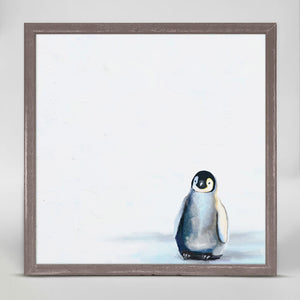 Baby Penguin - Mini Framed Canvas-Mini Framed Canvas-Jack and Jill Boutique