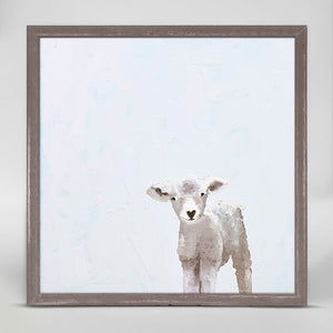 Baby Sheep - Mini Framed Canvas-Mini Framed Canvas-Jack and Jill Boutique