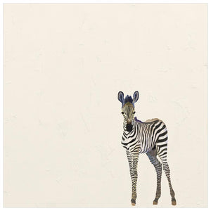 Baby Zebra - Cream Wall Art-Wall Art-Jack and Jill Boutique