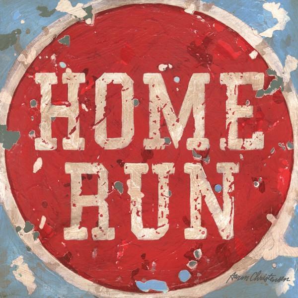 Baseball Home Run | America's Favorite Pastime Collection | Canvas Art Prints-Canvas Wall Art-Jack and Jill Boutique