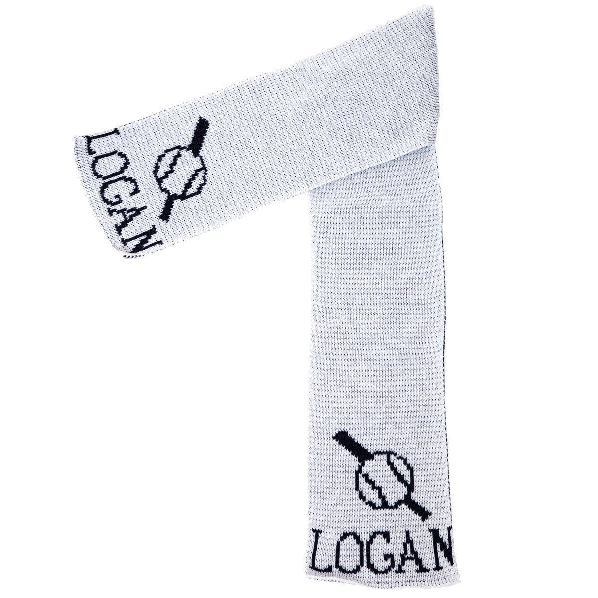 Baseball Personalized Knit Scarf-Scarves-Jack and Jill Boutique