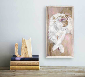 Bashful - Mini Framed Canvas-Mini Framed Canvas-Jack and Jill Boutique