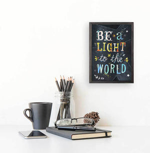 Be a Light to the World - Mini Framed Canvas-Mini Framed Canvas-Jack and Jill Boutique