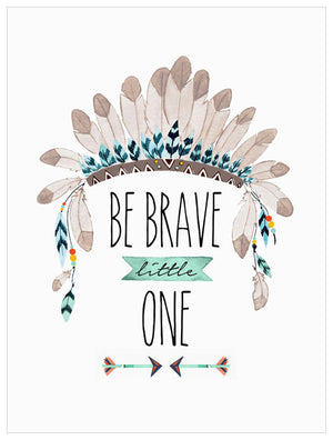 Be Brave Little One Wall Art-Wall Art-Jack and Jill Boutique